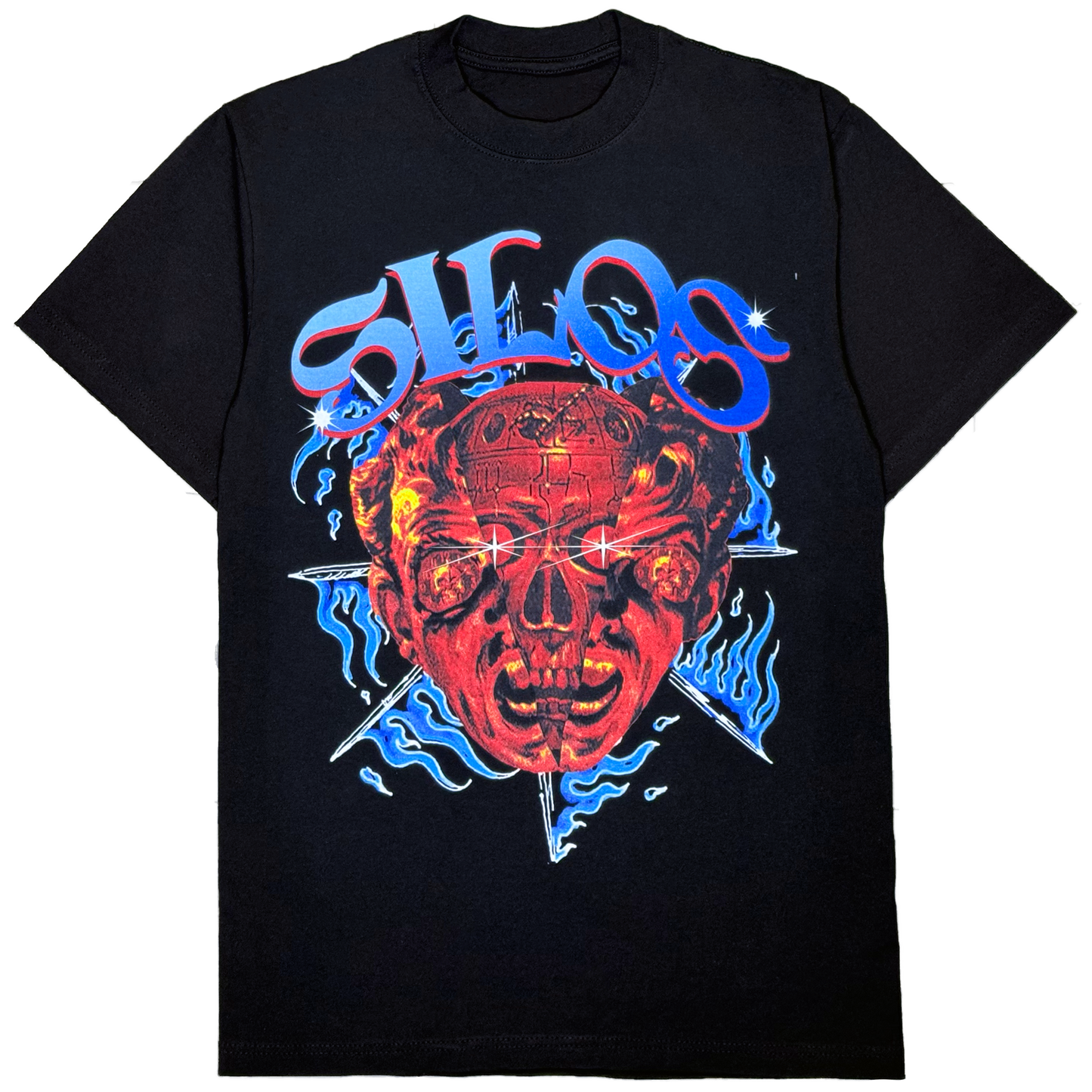 Silos Designer Metal-head Tee Black