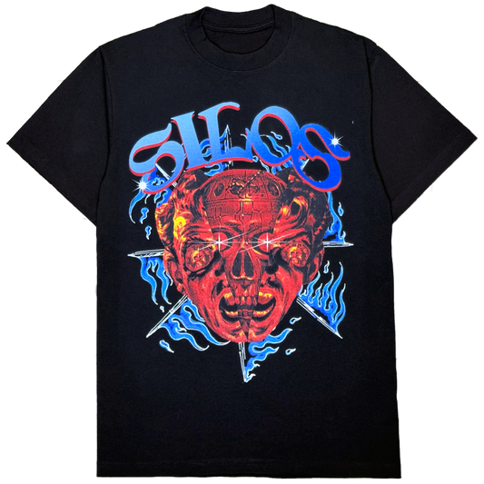 Silos Designer Metal-head Tee Black